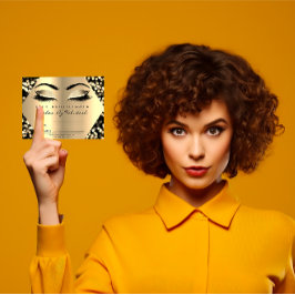 まばたきメイクアップ金ゴールド紙吹雪証明書ギフト