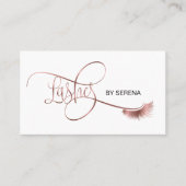 まばたきメイクガールラッシュ拡張QRコード美しい 名刺 (正面)