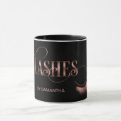 まばたきモダンバラ金ゴールドタイポグラフィメイクアップアーティスト マグカップ (中央)