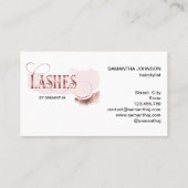 まばたきモダンバラ金ゴールドタイポグラフィメイクアップアーティスト 名刺 (裏面)