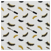 まばたき及び金ゴールドグリッター模様 ファブリック (クローズアップ)