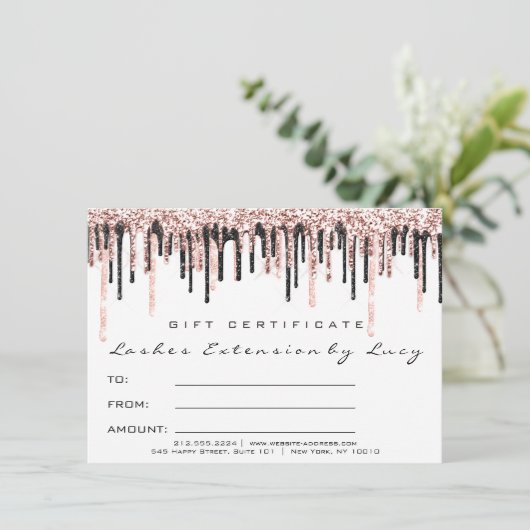 まばたき延長化粧品証明書のギフトのみ (スタンド正面)