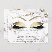 まばたき拡張アフターケア指示大理石眼 ポストカード (正面/裏面)