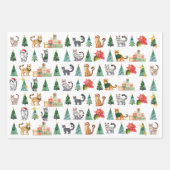 まばたき猫ラッピング紙シート(ベンガル、マース) ラッピングペーパーシート (正面2)