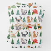 まばたき猫ラッピング紙シート(ベンガル、マース) ラッピングペーパーシート (インサイチュ)