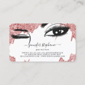 まばたき目と眉バラ金ゴールドグリッター事業 コーリングカード (裏面)