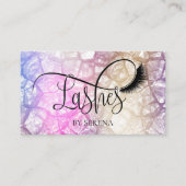 まばたき美しいメイクアップガールラッシュホログラフダイヤモンド 名刺 (正面)