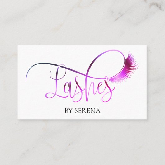 まばたき美しいメイクアップガールラッシュ 名刺 (正面)