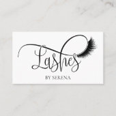 まばたき美しいメイクガールラッシュエクステンションエレガント 名刺 (正面)