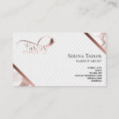 まばたき美しいメイクガールラッシュエクステンションエレガント 名刺 (裏面)