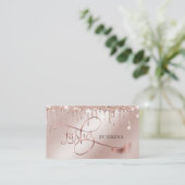 まばたき美しいメイクガールラッシュエクステンションエレガント 名刺 (スタンド正面)