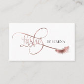 まばたき美しいメイクガールラッシュエクステンションエレガント 名刺 (正面)