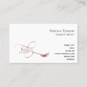 まばたき美しいメイクガールラッシュエクステンション大理石 名刺 (裏面)