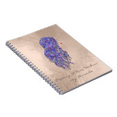 まばたき美容師メイクアップアーティストパープルマーメイド ノートブック (右側)