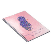 まばたき美容師メイクアップアーティストピンクマーメイドヴィオ ノートブック (右側)