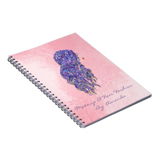 まばたき美容師メイクアップアーティストピンクマーメイドヴィオ ノートブック (右側)