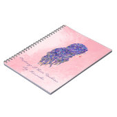 まばたき美容師メイクアップアーティストピンクマーメイドヴィオ ノートブック (左側)