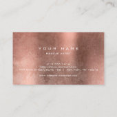 まばたき銅格子フェイクグリッタータイポグラフメイクアップ 名刺 (裏面)