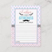 「まばたき」とモダンいう男女のパーティー アドバイスカード (正面)