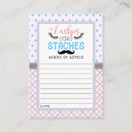 「まばたき」とモダンいう男女のパーティー アドバイスカード