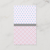 「まばたき」とモダンいう男女のパーティー エンクロージャーカード (裏面)