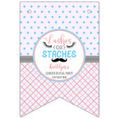 「まばたき」とモダンいう男女のパーティー バンティングフラッグ (第1の旗)