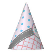 「まばたき」とモダンいう男女のパーティー パーティーハット (左)