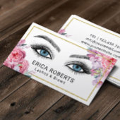 まばたき&ブロウズメイクアップアーティストピンクフローラサロン 名刺