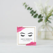 まばたき&ブロウズメイクアップアーティストモダン美しいサロン スクエア名刺 (スタンド正面)