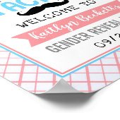 「まばたき」性別表示パーティー歓迎 ポスター (角)