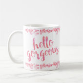 まばゆいオリーブにゴージャスなハロー コーヒーマグカップ (左)