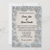 まばゆいダイヤモンドフォト結婚式招待状 招待状 (正面)