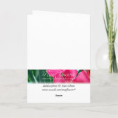 まばゆいダリアフラワー サンキューカード (裏面)