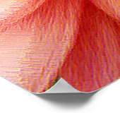 まばゆいダリアフラワー ポスター (角)