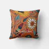 まばゆいデイジー喜び：フローラファッション お気に入りの クッション (裏面)