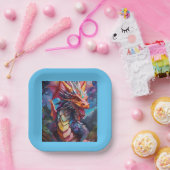 まばゆいドラゴン ペーパープレート (パーティー)