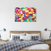 まばゆいバラ キャンバスプリント (インサイチュ (寝室))