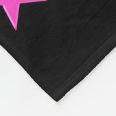 まばゆいピンク体操デザイン フリースブランケット (角)