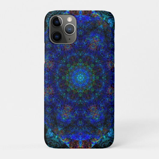 まばゆいブルーボヘミアン万華鏡のように千変万化するパターン Case-Mate iPhoneケース (裏)