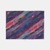 まばゆいリボンパッチワークフリース フリースブランケット (正面(横))