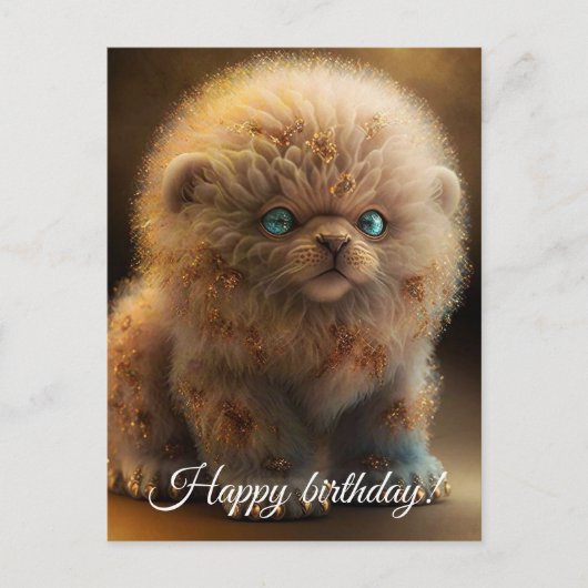 まばゆい子犬ライオン。 ポストカード