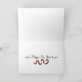 まばゆい木の装飾 シーズンカード (内部)