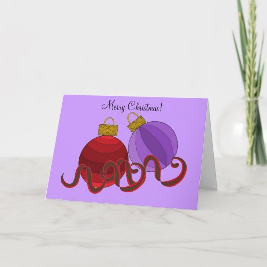 まばゆい木の装飾 シーズンカード (正面)