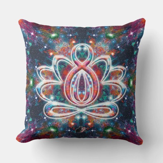 まばゆい禅ロータス クッション (正面)