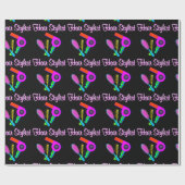 まばゆい美容師ティーとギフト ラッピングペーパー (フラット)