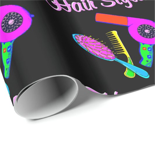 まばゆい美容師ティーとギフト ラッピングペーパー (ロールコーナー)