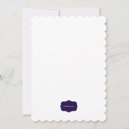 まばゆい花招待状 招待状 (裏面)