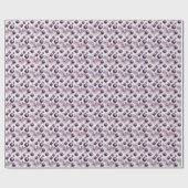 まばゆい蘭:紫と金ゴールドの融合 ラッピングペーパー (フラット)