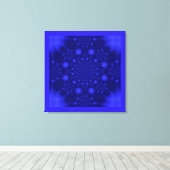 まばゆい青 キャンバスプリント (インサイチュ (ウッドフロア))