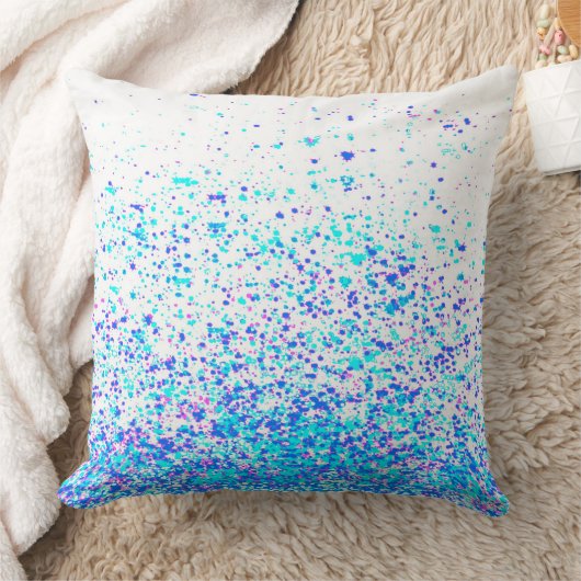 まばゆい青 クッション (ブランケット)